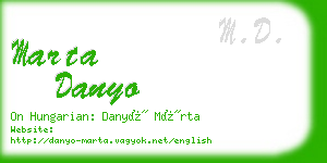 marta danyo business card